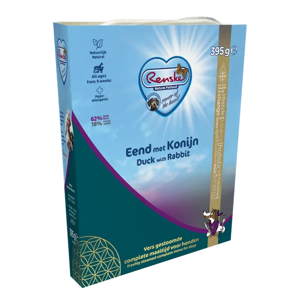 Renske vers eend&konijn 10x395 gram Hondenvoer - afbeelding 1