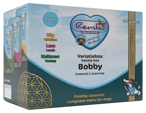 Renske vers variatiebox bobby 12x395 gram graanvrij Hondenvoer