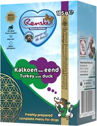 Renske vers tetrapack kalkoen met eend 24x185 gram hondenvoer
