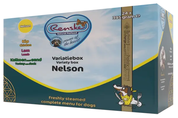 Renske vers variatiebox Nelson 24x395 gram Hondenvoer - afbeelding 1