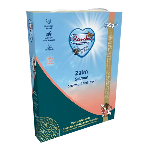 Renske vers zalm graanvrij 10x395 gram Hondenvoer - afbeelding 1