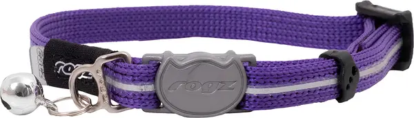 Rogz alleycat halsband paars XS 16,5-23 cm