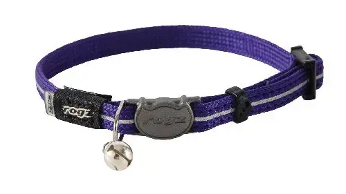 Rogz alleycat halsband paars XS 16,5-23 cm