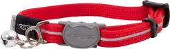 Rogz alleycat halsband rood safelock small 20-31 cm