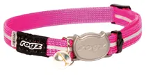 Rogz alleycat halsband small pink safelock small 20-31 cm