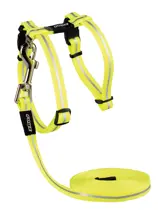 Rogz alleycat tuig+lijn small dayglow neon geel 24-40 cm - afbeelding 2