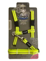 Rogz alleycat tuig+lijn small dayglow neon geel 24-40 cm - afbeelding 1