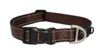 Rogz utility halsband large chocolade 34-56 cm