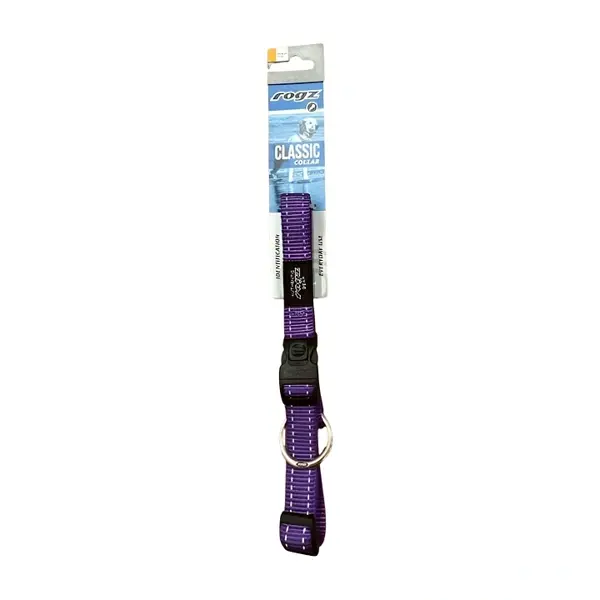 Rogz utility halsband large paars 34-56 cm KNGF - afbeelding 1