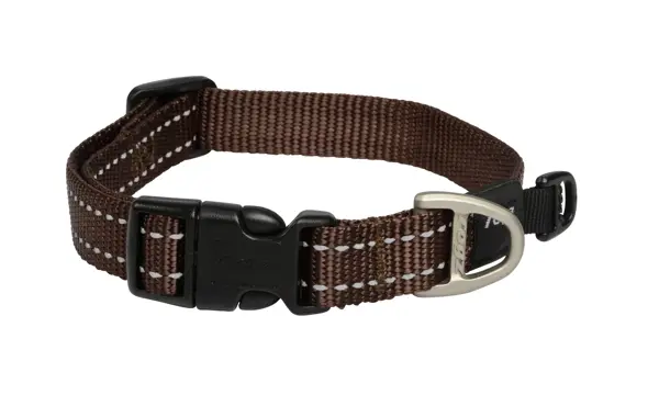 Rogz utility halsband medium chocolade 26-40 cm