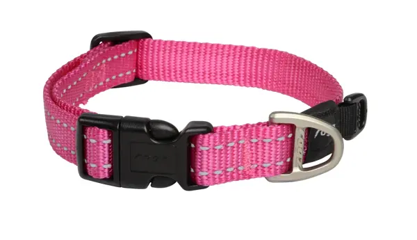 Rogz utility halsband medium roze 26-40 cm