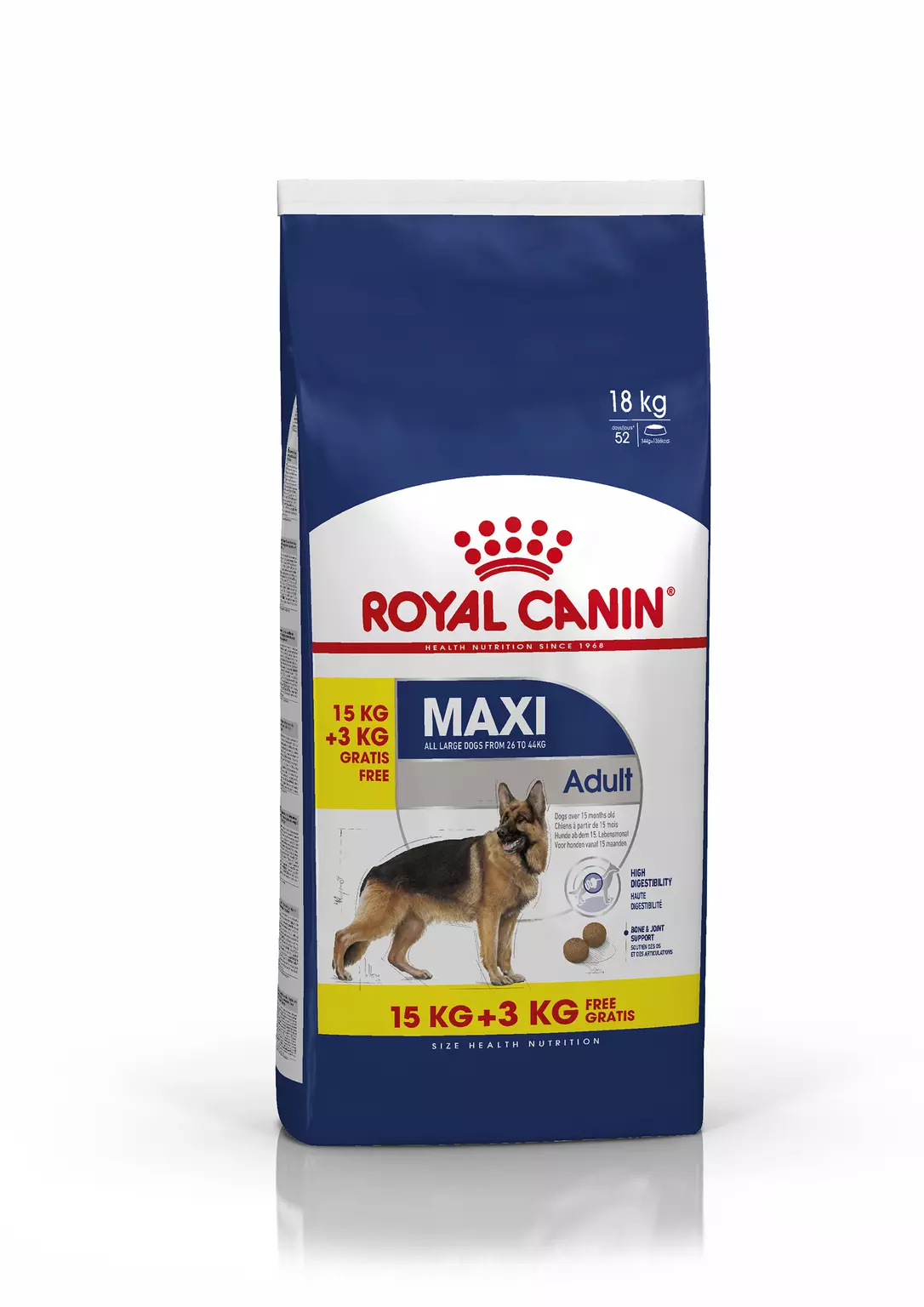 ademen wijk Percentage Royal Canin maxi adult 15 kg + 3 kg gratis bonusbag - Van Noord's  Dierenvoeders