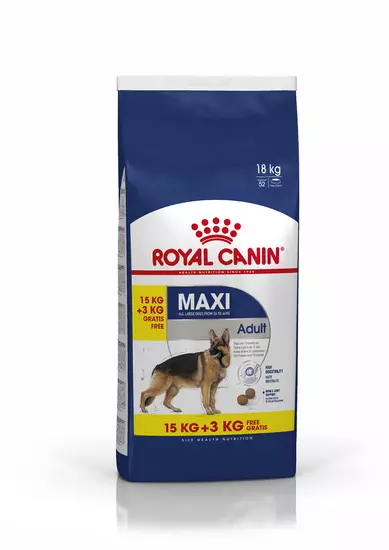 Royal Canin maxi adult 15 kg + 3 kg gratis bonusbag - afbeelding 1