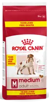 Royal Canin medium adult 15 kg + 3 kg gratis bonusbag