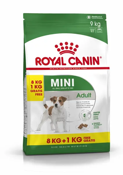 Royal Canin mini adult 8 kg + 1 kg gratis bonusbag - afbeelding 1