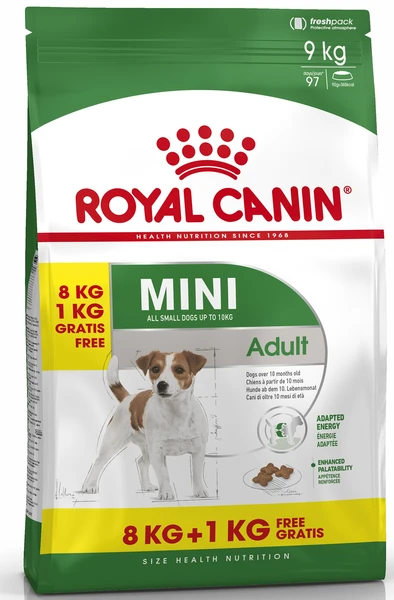 Royal Canin mini adult 8kg + 1kg gratis - afbeelding 1