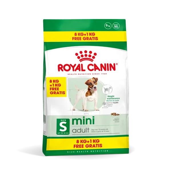 Royal Canin mini adult 8 kg+1kg gratis bonusbag - afbeelding 1