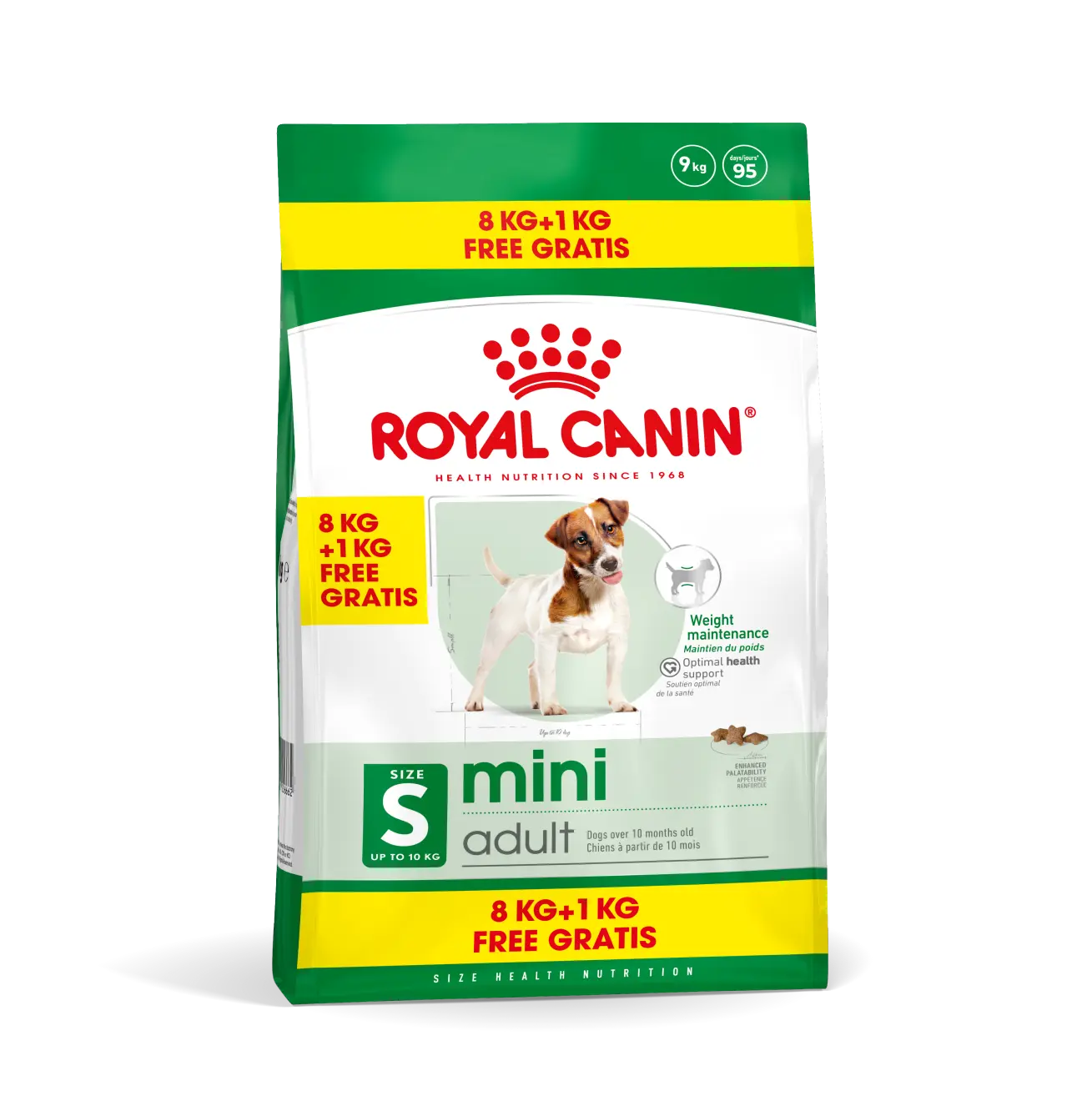 Royal Canin mini adult 8 kg+1kg gratis bonusbag - Van Noord's