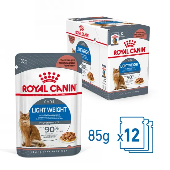 Royal Canin mp light weight care in gravy 12x85 gr Kattenvoer - afbeelding 1