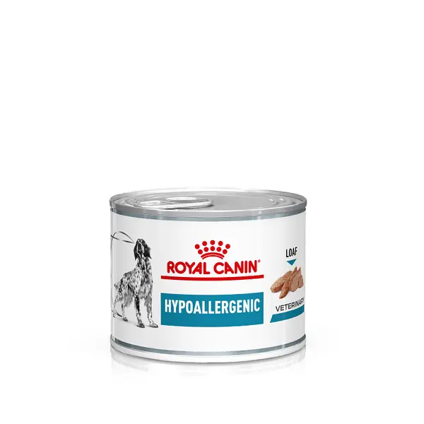 Royal canin veterinary diet hypoallergenic blik 200gr. Hondenvoer - afbeelding 1