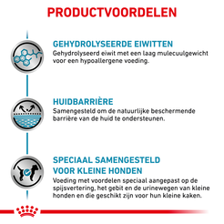 Royal canin veterinary diet hypoallergenic small dog 3.5 kg Hondenvoer - afbeelding 4