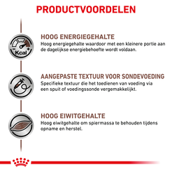 Royal canin veterinary diet recovery 195 gram blikvoer hond en kat - afbeelding 2