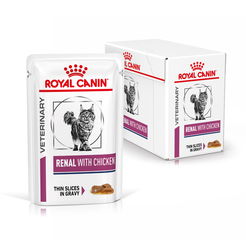 Royal canin veterinary diet renal kip pouch 12x85 gram Kattenvoer - afbeelding 2