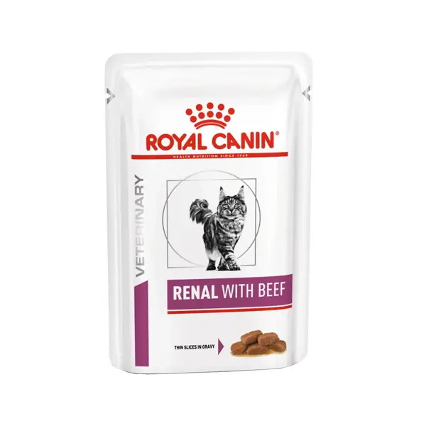 Royal canin veterinary diet renal rund pouch 12x85 gram Kattenvoer