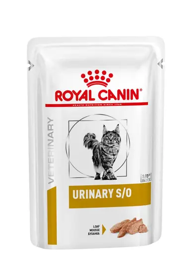 Royal canin veterinary diet urinary s/o loaf pouch 12x85 gram Kattenvoer