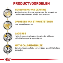 Royal canin veterinary diet urinary s/o mp moderate calorie 12x85 gram Kattenvoe - afbeelding 3
