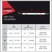 RukkaPets car seatbelt clip large zwart isofix - afbeelding 3