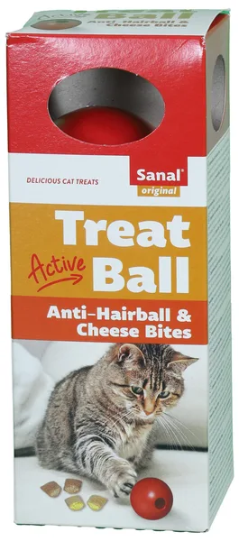 Sanal active treat ball anti hairball & cheese koekjes 80 gram - afbeelding 1