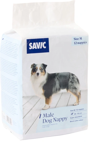 Savic male dog nappy M 40-53cm 12-pack - afbeelding 1