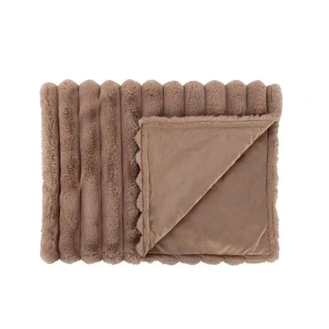 Scruffs Aspen deken taupe 110cm x 75cm - afbeelding 1