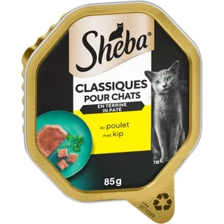Sheba classic pate met kip 85 gr - afbeelding 1