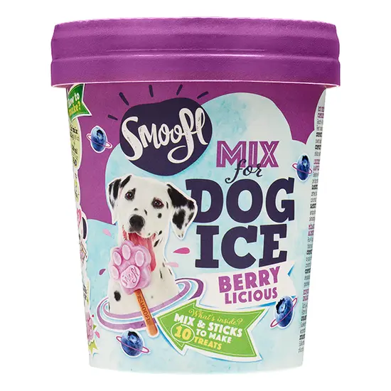 Smoofl ice cream mix for dogs bessen hondenijsjes SALE! - afbeelding 1