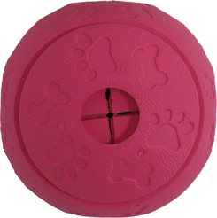 Snackbal rubber roze 8 cm - afbeelding 2