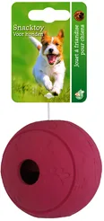 Snackbal rubber roze 8 cm - afbeelding 1