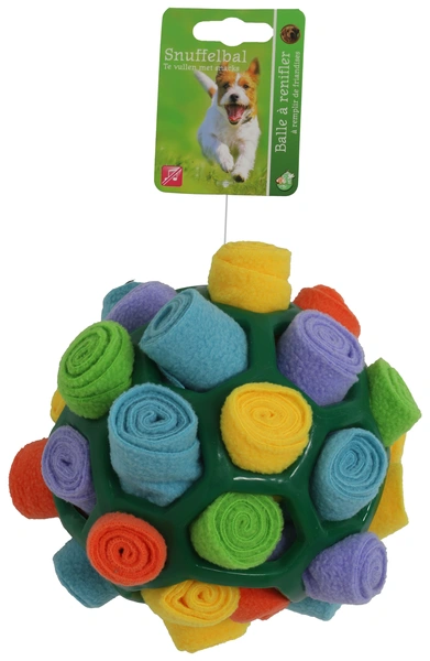 Snuffelbal voor snacks groen 13 cm - afbeelding 1