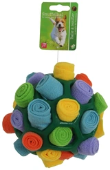 Snuffelbal voor snacks groen 13 cm