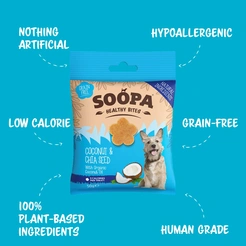 Soopa bites cocosnoot & chiazaad 50 gram - afbeelding 3