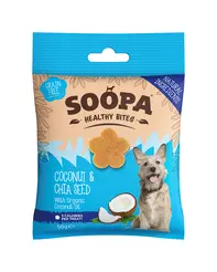 Soopa bites cocosnoot & chiazaad 50 gram