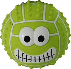 Sporty ball latex gezicht met piep 7,5cm - afbeelding 4