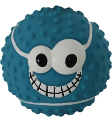 Sporty ball latex gezicht met piep 7,5cm - afbeelding 2