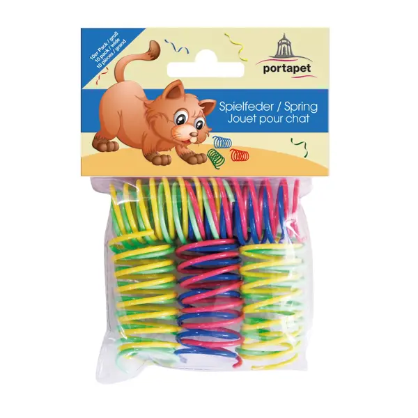 Springveertjes kattenveertjes 10 stuks large 5 cm