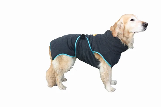 Superfurdogs chillcoat hondenbadjas grijs S (ruglengte 44-50)