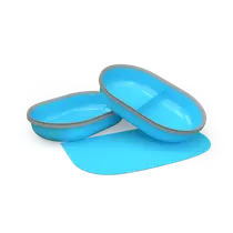 Surefeed set van matje en bakjes blauw voor microchip- of afsluitbare voerbak