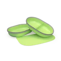 Surefeed set van matje en bakjes groen voor microchip- of afsluitbare voerbak