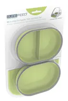 Surefeed set van matje en bakjes groen voor microchip- of afsluitbare voerbak - afbeelding 2