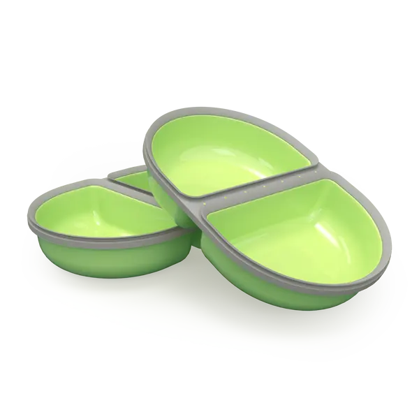 Surefeed voerbakje gedeeld 2 stuks groen voor microchip- of afsluitbare voerbak - afbeelding 1